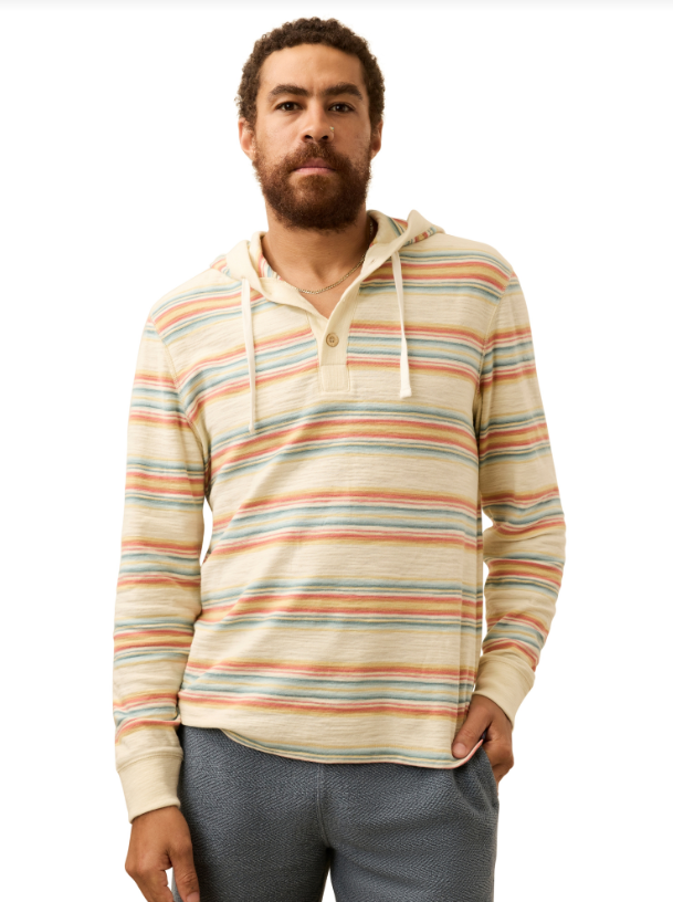 Sunwashed Slub Hoodie- Daybreak Ombre